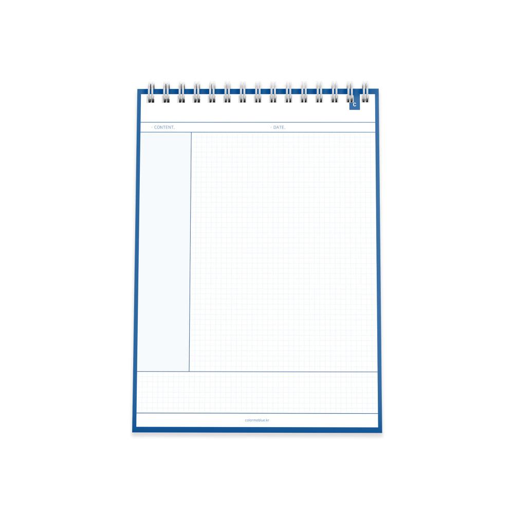 컬러미블루-시그니처 코넬(C) 노트,떡메모지