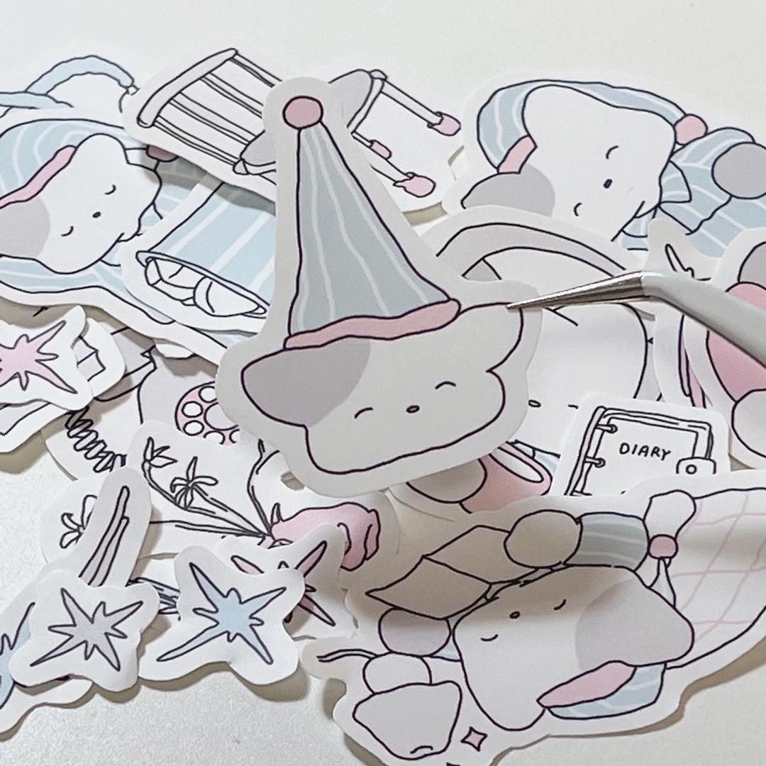 [인쇄스티커] 포근한 파자마