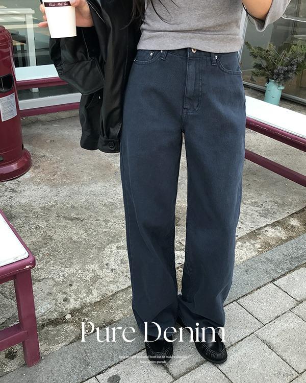[빈티지/캐주얼][PURE DENIM]  첼드 다잉 데님 팬츠