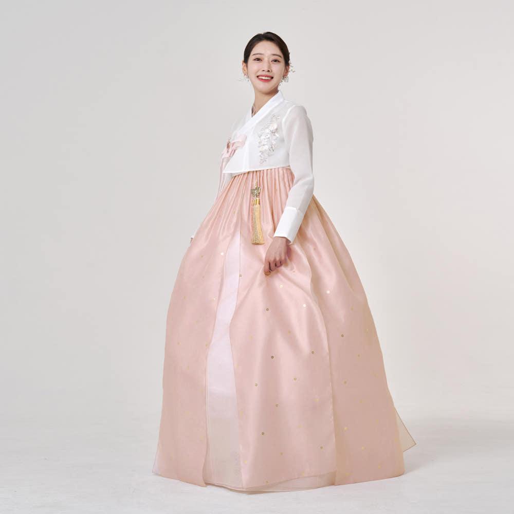 민한복 533번 고급 혼주 여성 결혼식 하객 성인 여자 단아한 전통 맞춤 한복