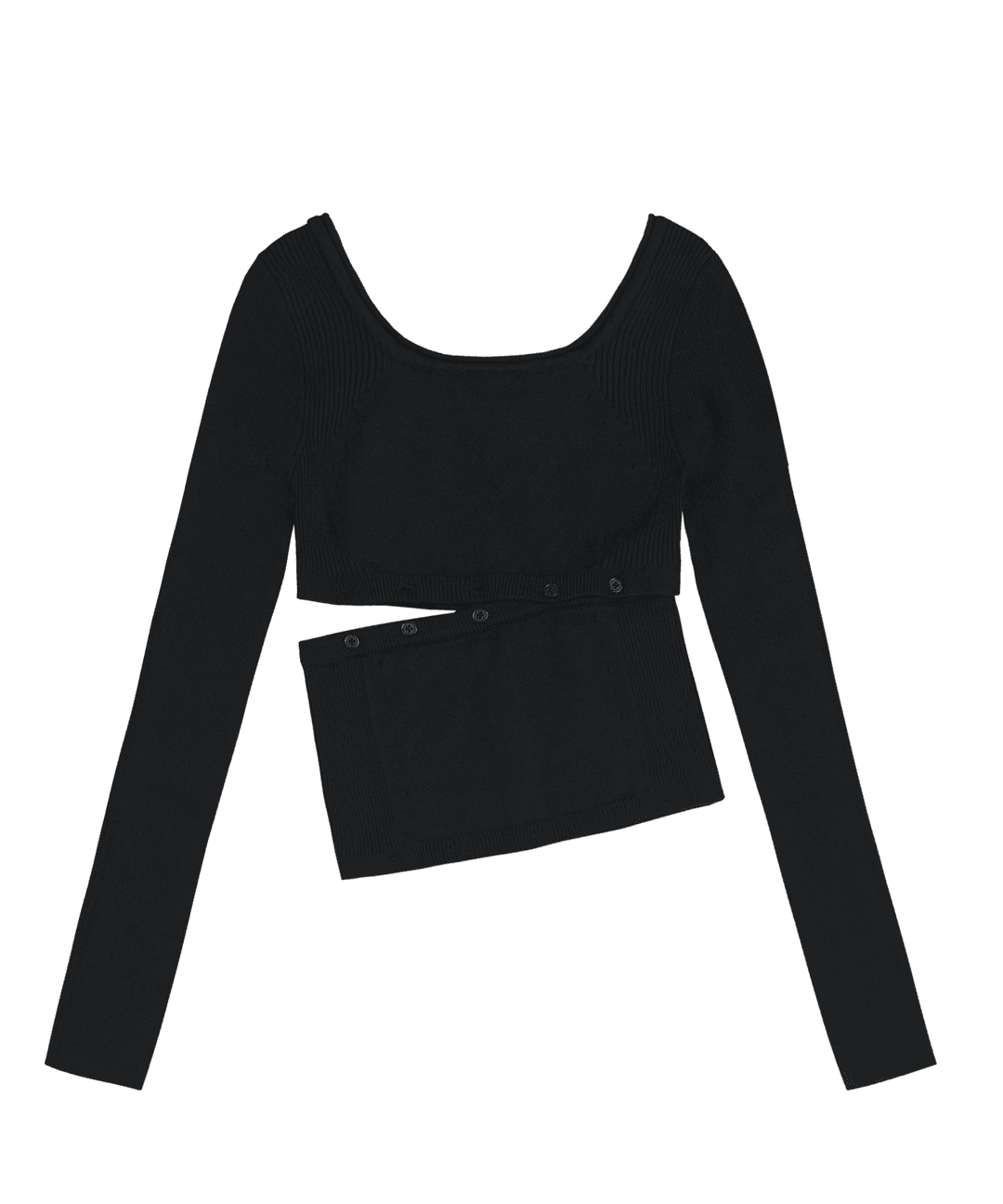 [11/29 예약배송] i:e Fluid Knit Top 01 / Black