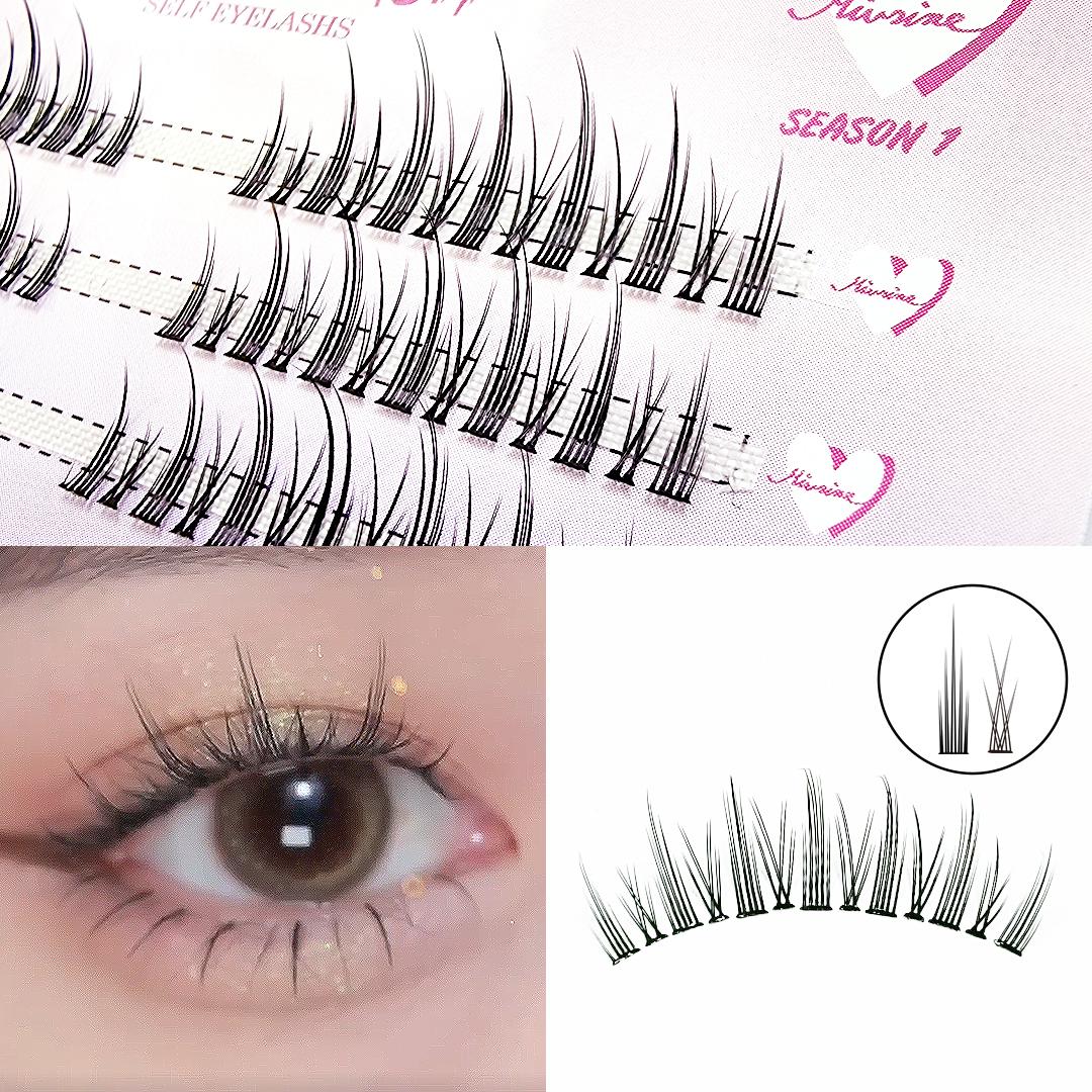 샤방샤방 블링블링 인조 부분 가닥 셀프 아이돌 속눈썹 미브린 캔디래쉬 시즌1 단품