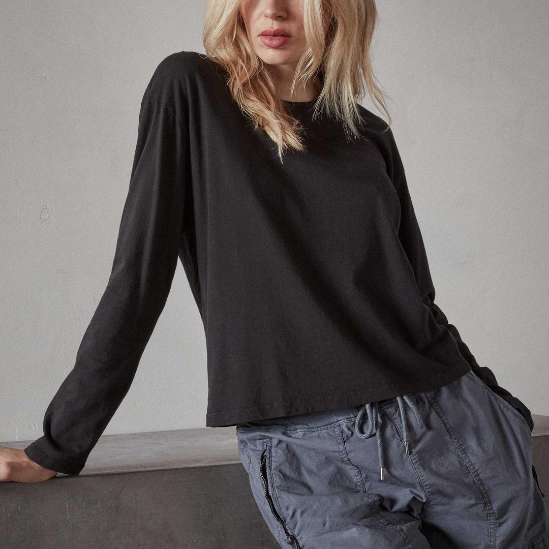 Vintage Boxy Tee - Black - 0 / Black / USA