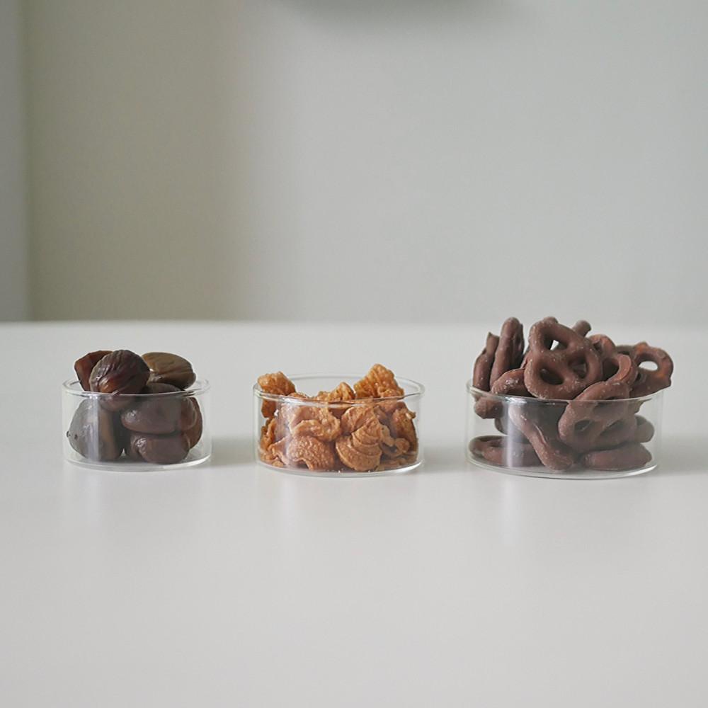 내열유리 소스볼 종지 접시 3사이즈