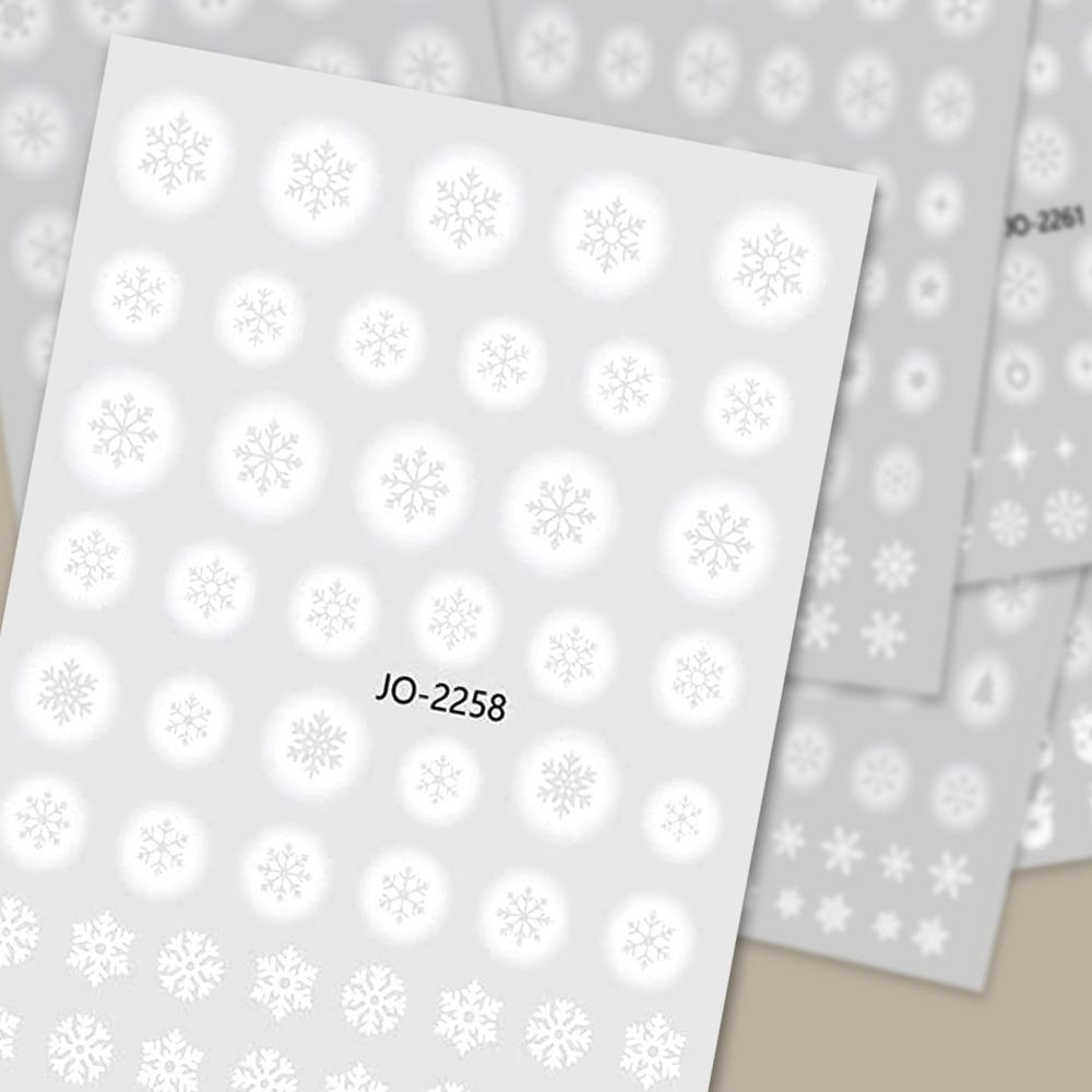 네일스티커-95 크리스마스 눈꽃