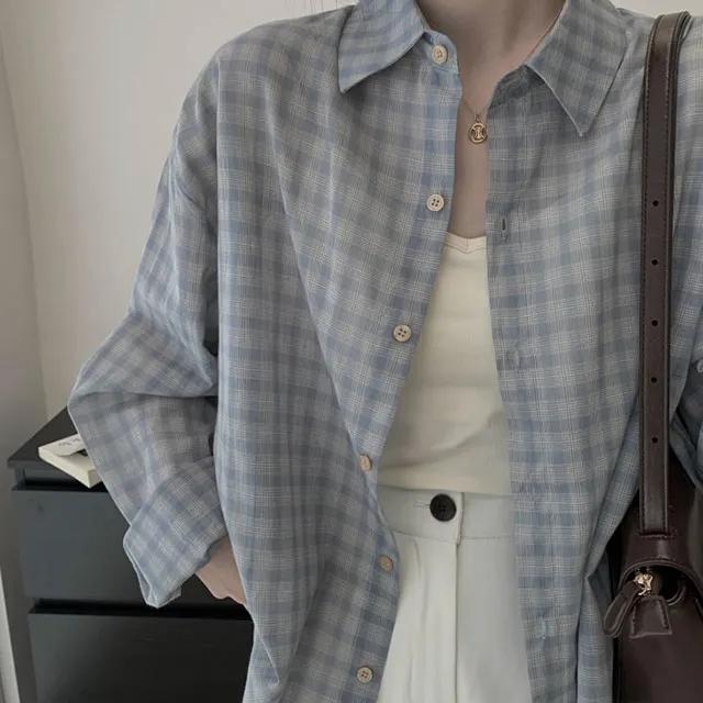 🚛오늘출발[살안타템/독보적색감]빈티지 루즈핏 체크 셔츠