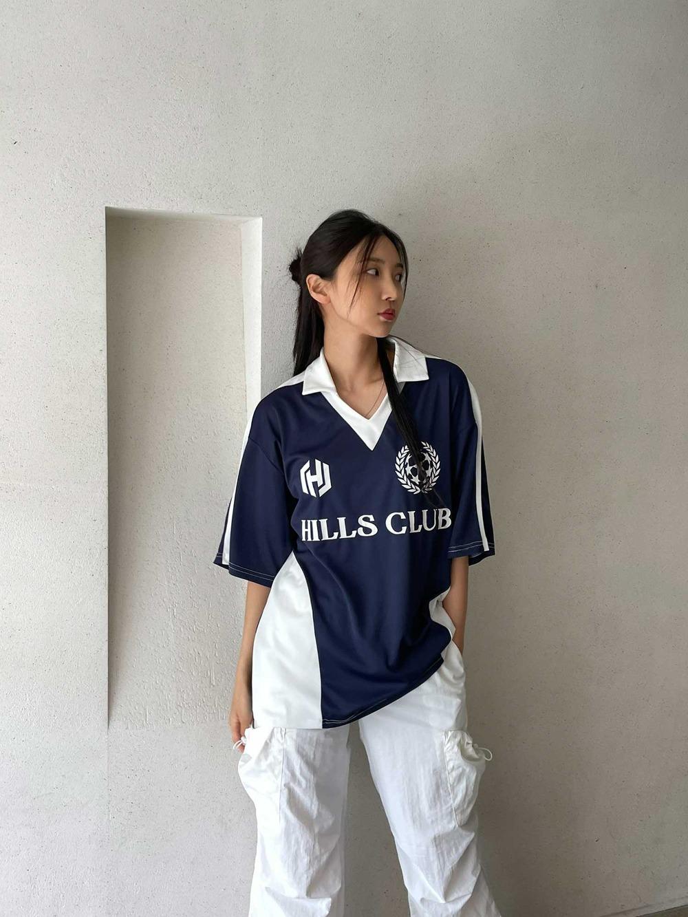 풋볼 오버 져지 티셔츠