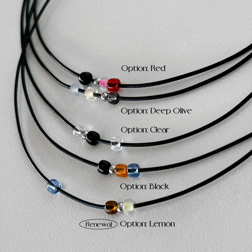 [스트레이키즈 필릭스 착용]Leather Choker.(5color)