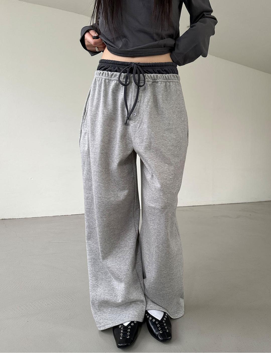 이너뮤트 double waist lounge pants (3color)