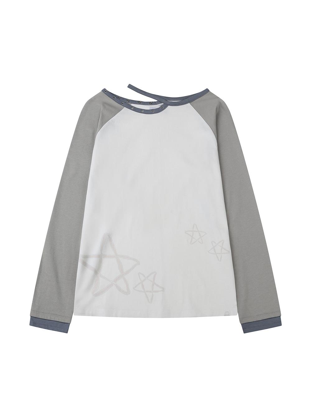 [09/12 예약 배송] CUT-OUT STAR LONG SLEEVES [WHITE]