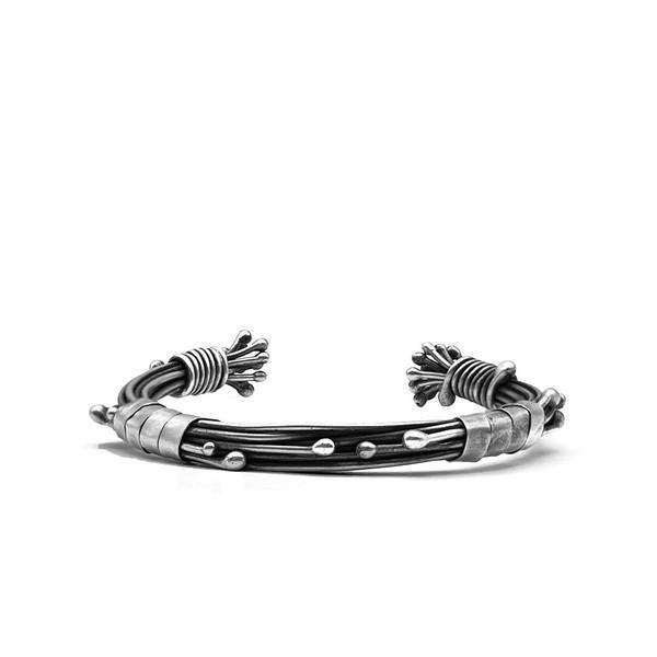 KAREN HILL TRIBE silver Whispering Grain Cuff Bracelet