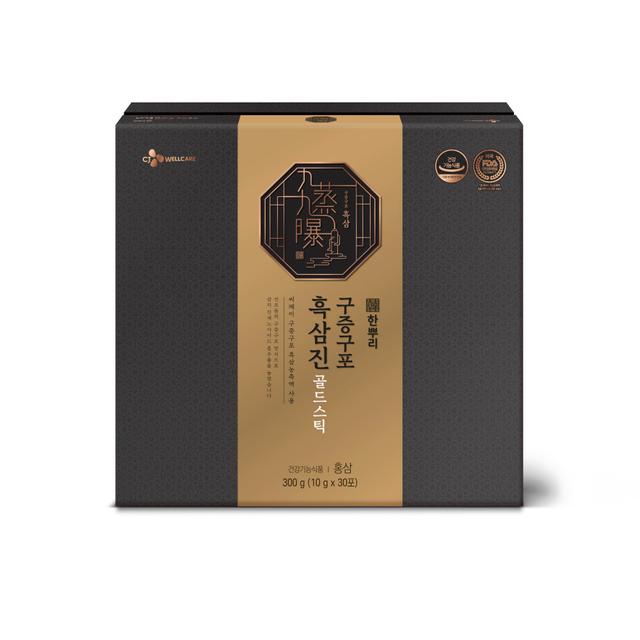 [설선물특가]CJ웰케어 한뿌리 구증구포 흑삼진 골드스틱 1박스(1개월분) [원산지:국산]