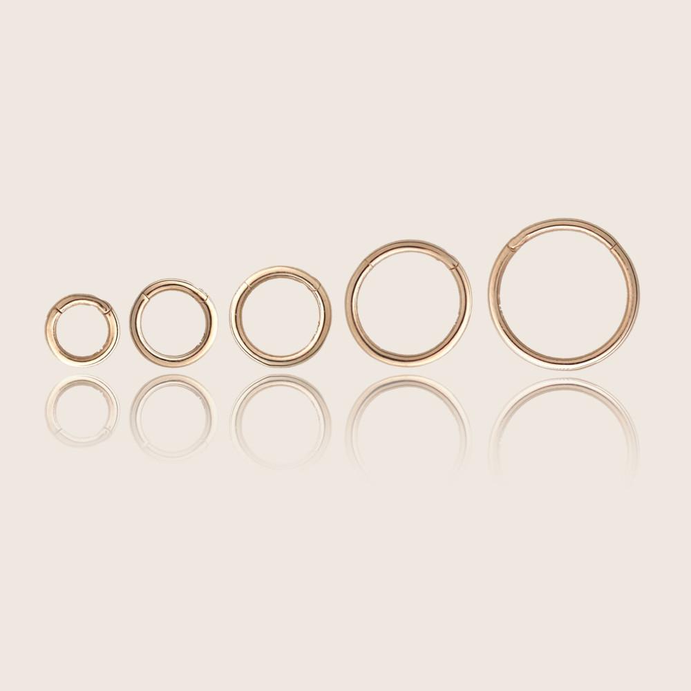 14k 18k 세그먼트 데일리 원터치 링 귀걸이