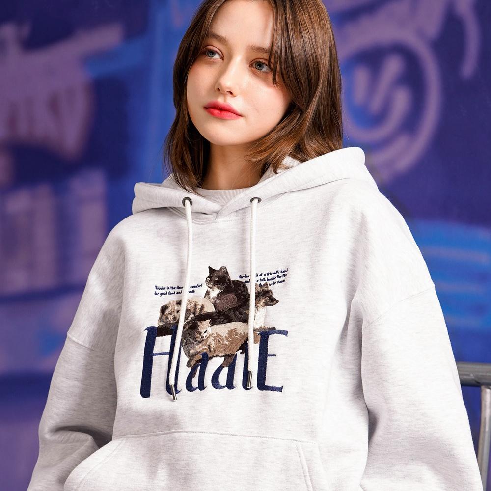 허들 후드 화이트오트밀 HHHD3532