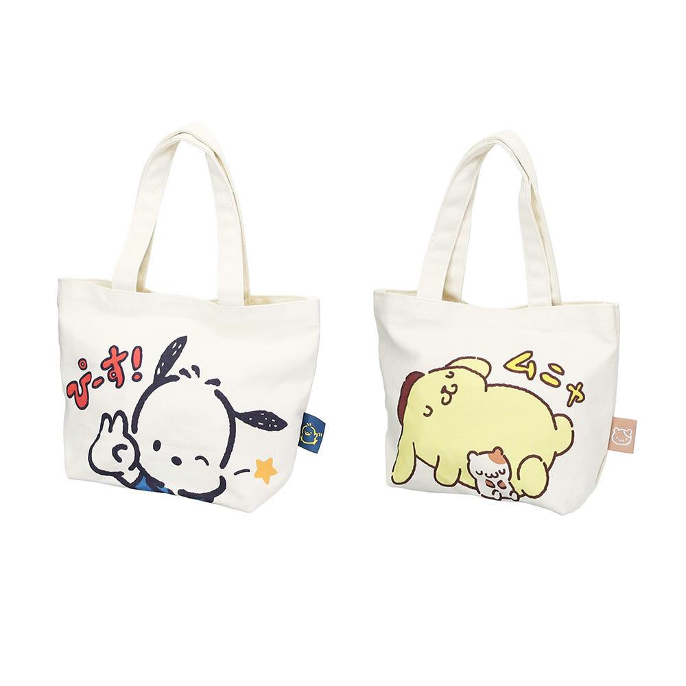 산리오 캐릭터 미니 토트백 에코백 포챠코 폼폼푸린