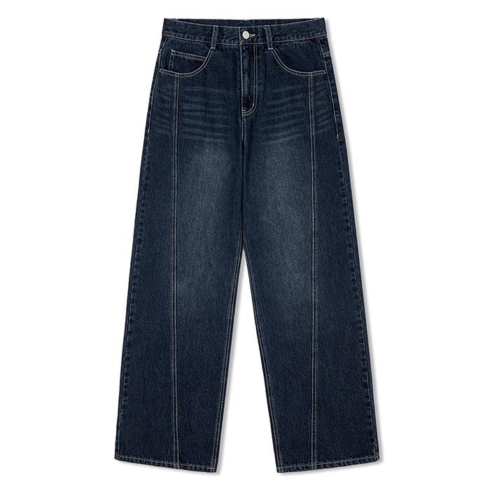 데님 커브드 와이드 팬츠 7COLOR COOSPT214