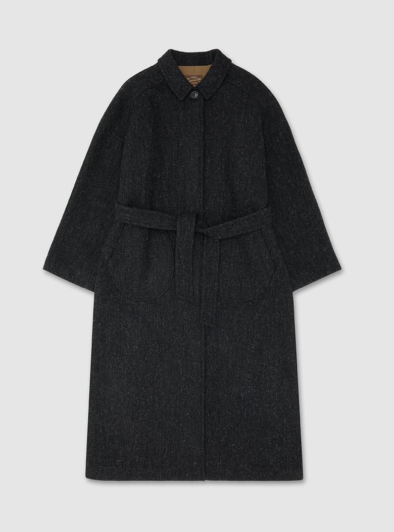 Belted Deck Coat (Herringbone)