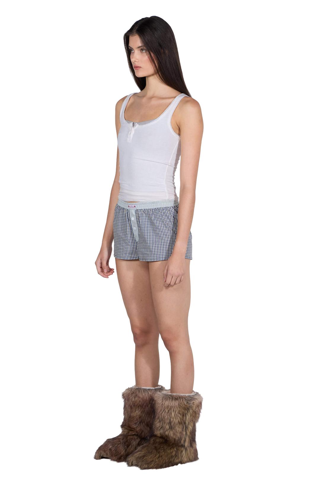 Cotton Boxer Pants Blueberry