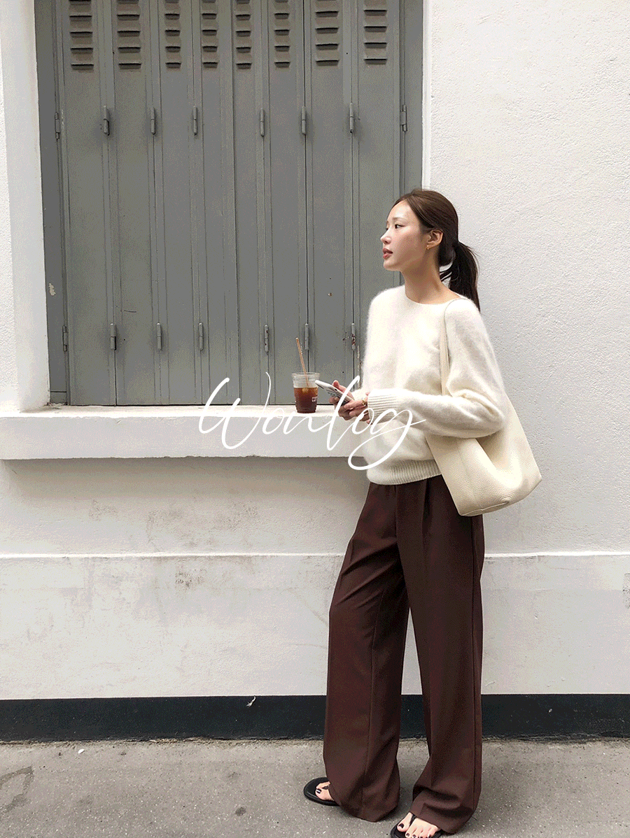 원로그 [뉴컬러ෆ/누적 60만장!] WONT 어텀 핀턱 슬랙스