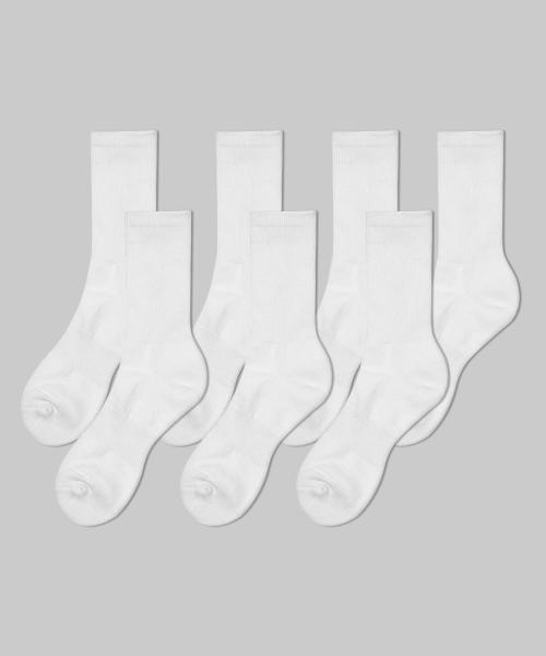 무신사 스탠다드(MUSINSA STANDARD)  크루 삭스 7팩 [화이트] - 사이즈 & 후기 | 무신사