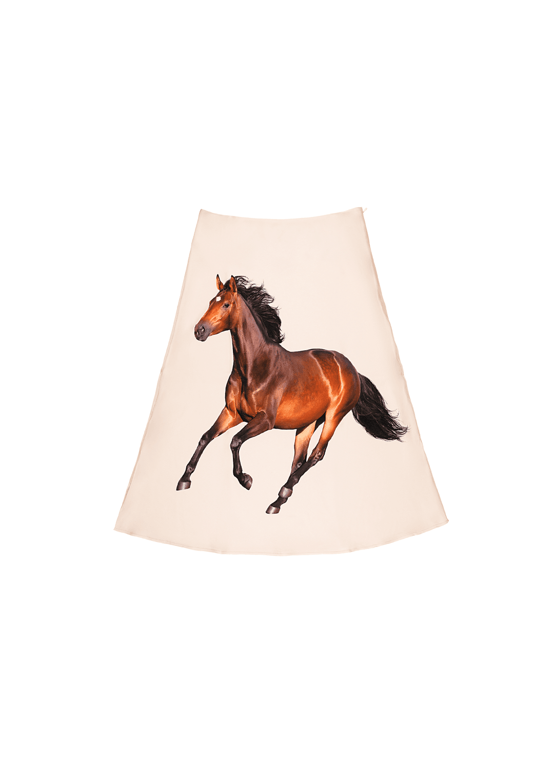 Equestrian Skirt - XXL / Champagne/Brown