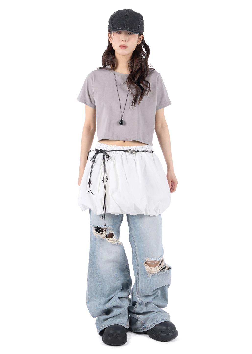 VOLUME MINI SKIRT