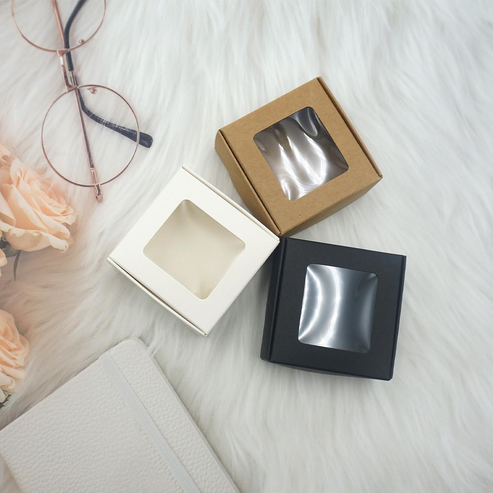 투명창 모던 상자 무지 선물 포장 종이 답례품 어린이집 쿠키 미니 고급 정사각 비누 1호