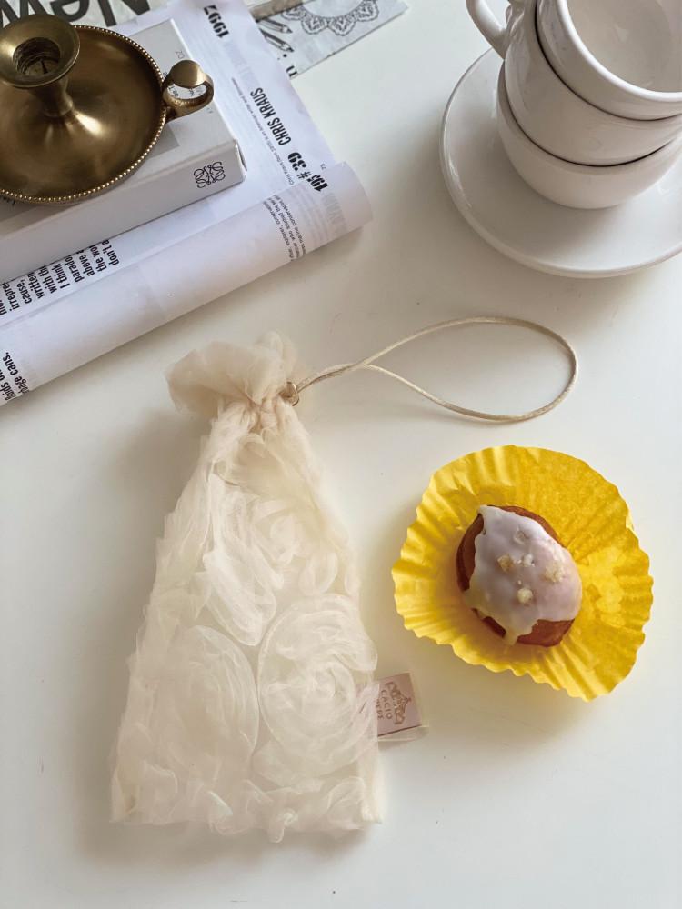 [카치오페페] 쿠드푸드흐 토슈즈 발레파우치 망사파우치 발레가방