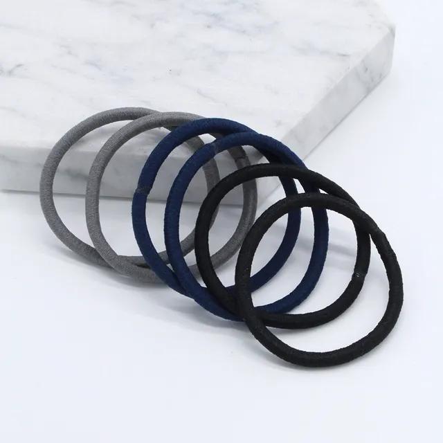 [당일출고] 36개입 3컬러 기본 무팁 두꺼운 머리끈 세트 흑발 블랙헤어 헤어끈 캔디플래닛