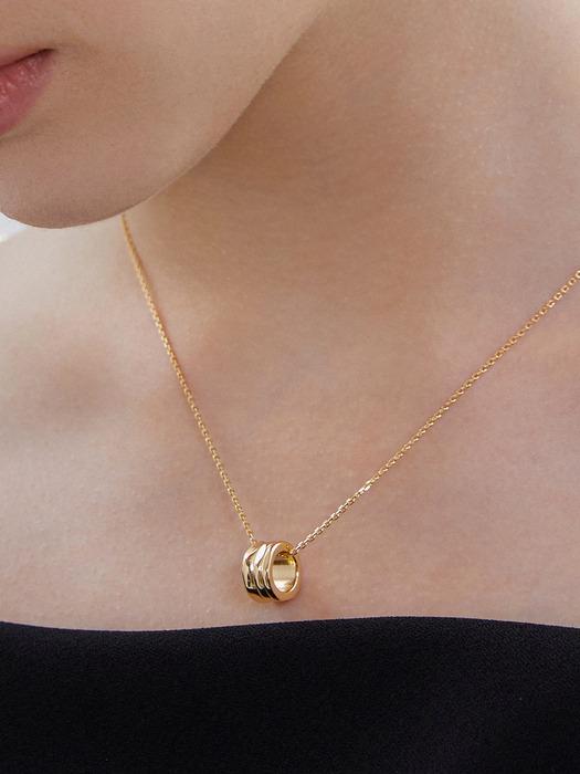 트리플 실버(Y) 컷아웃 목걸이 HL3N49301Y9450