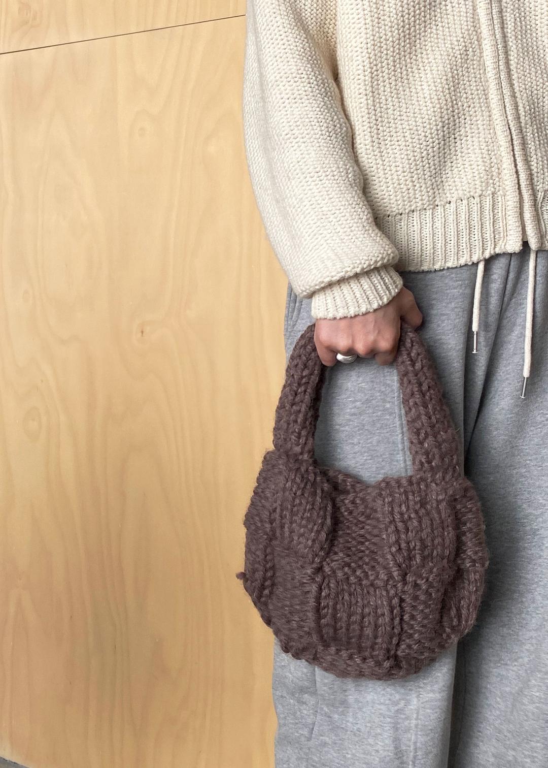 wool cozy bag_cocoa