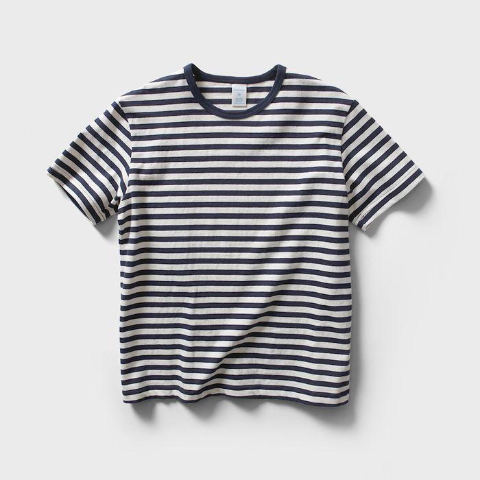 TF2-TS02 치코 스트라이프 티 - 네이비
