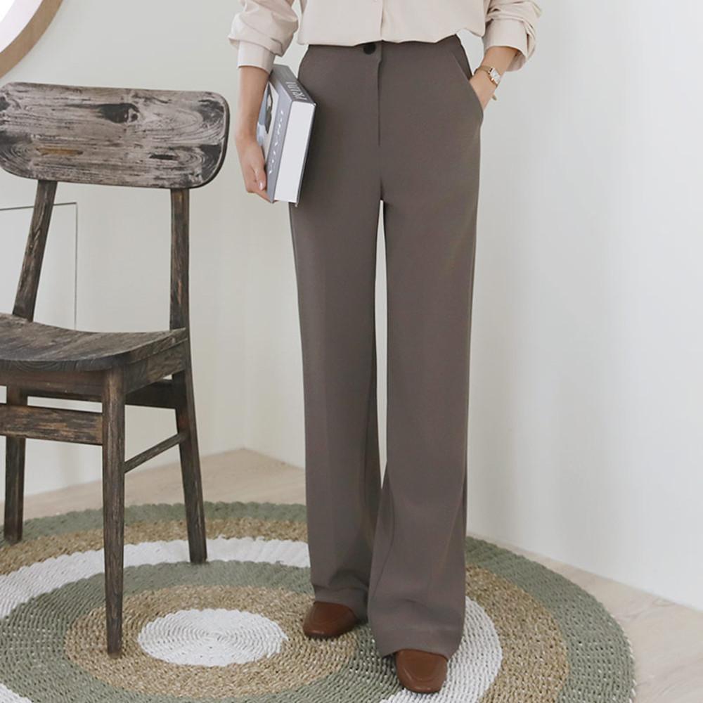 (기본ver) 텐션 일자핏 여유핏 노핀턱 슬랙스 vicky 비키 팬츠 (3color)