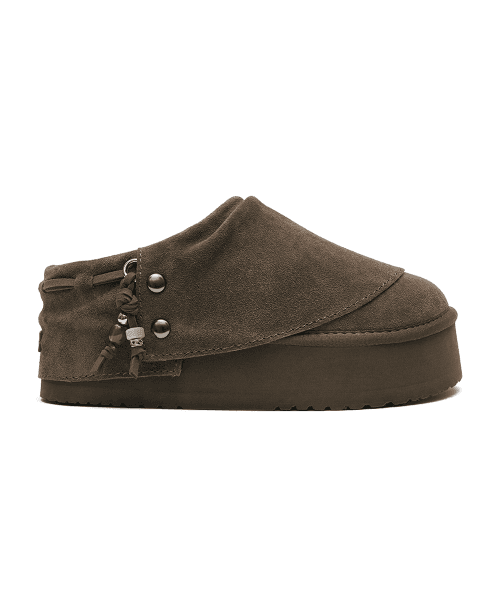 STUD MAXI FOLDED MULES - 2 colors