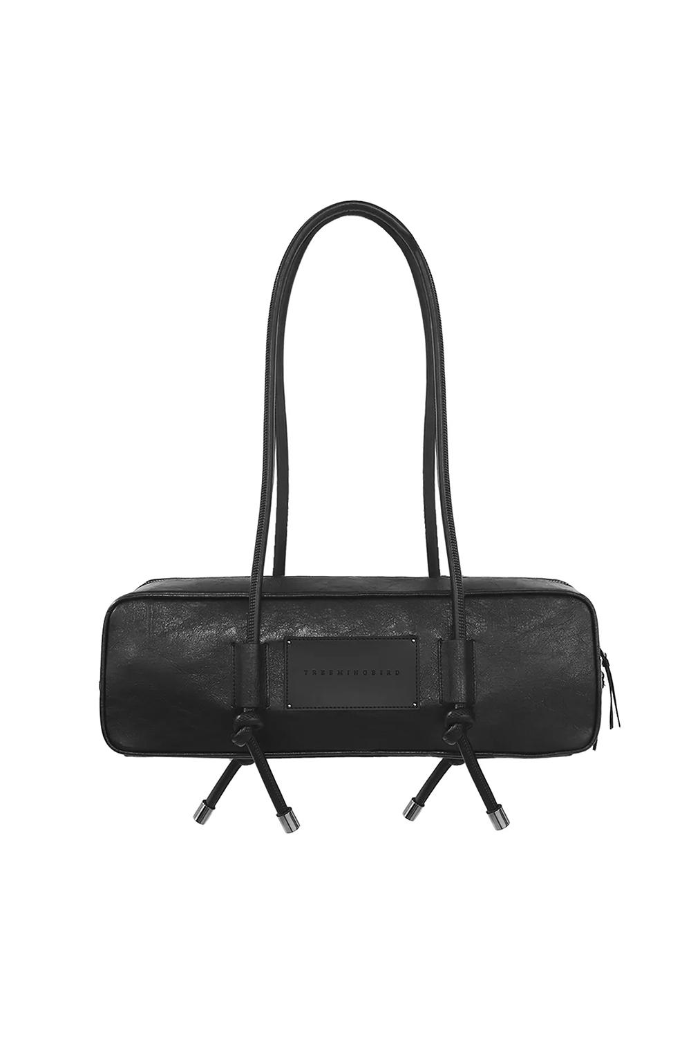 Square String Shoulder Bag [ Black ]