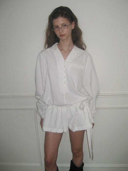 TAILORED PLEATS JUMPSUIT_WHITE