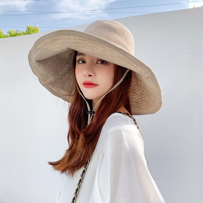 챙넓은모자 키라 자외선차단 린넨 와이어 대챙 바캉스 캠핑 봄 여름 여성 벙거지 모자 버킷햇