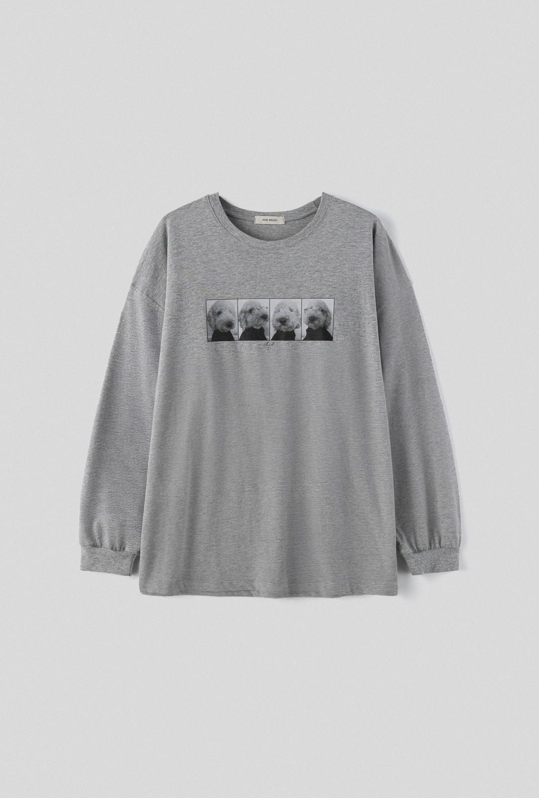 Puppy Sweatshirt (2color) - Gray