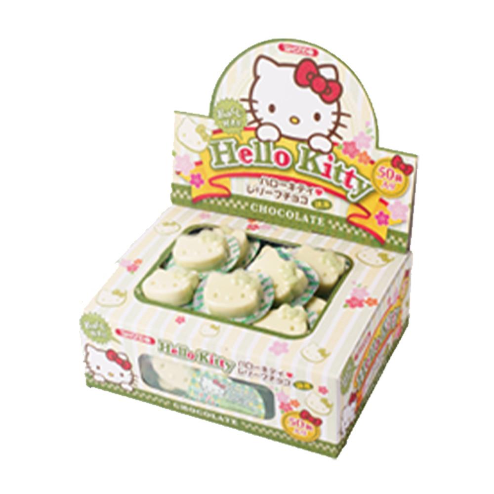 탄세이도 산리오 헬로키티 녹차맛 릴리프 초콜릿 50개입 1박스 [원산지:일본]