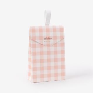 핑크체크 롱 포켓박스(5개)