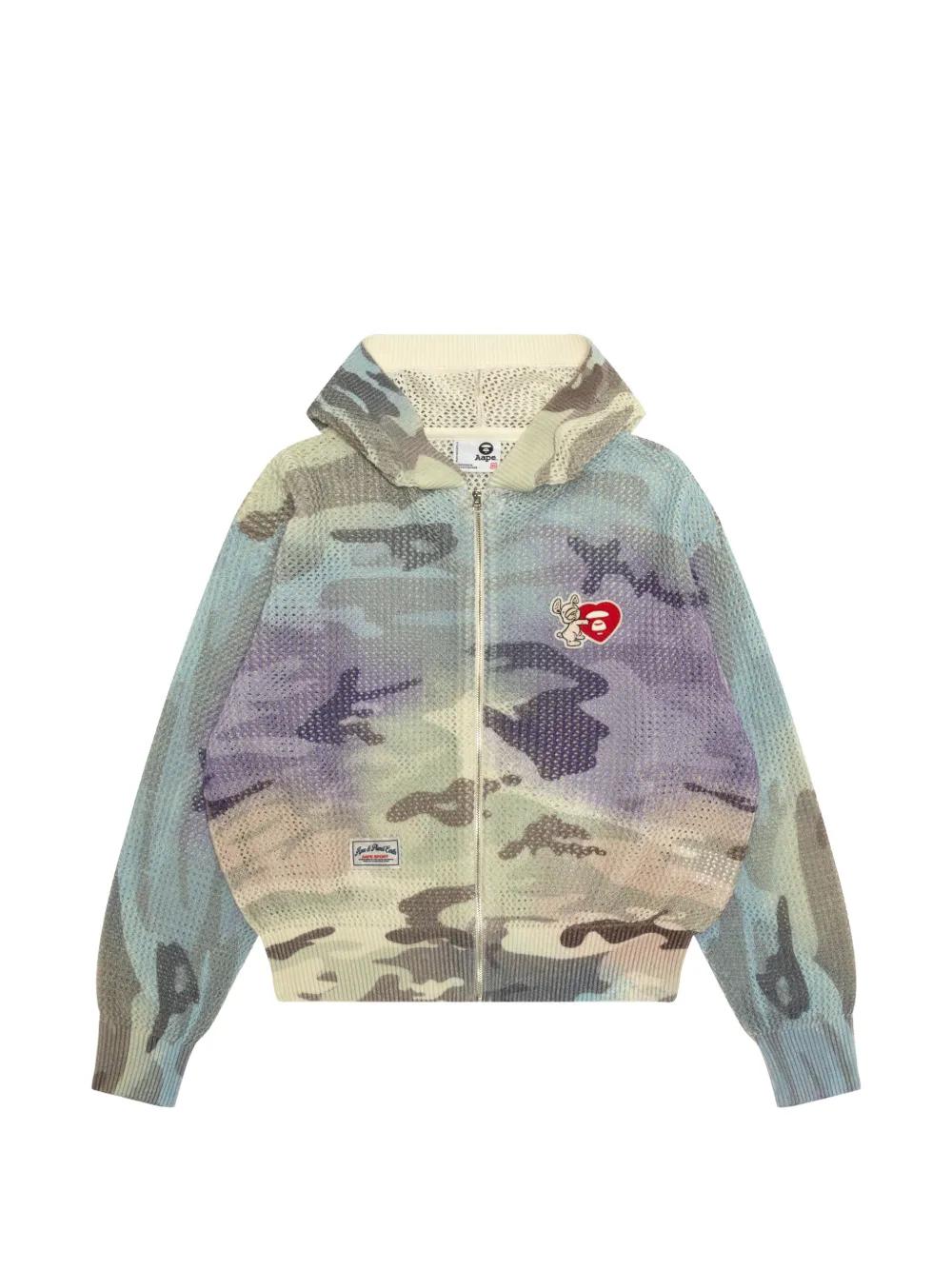 AAPE BY *A BATHING APE® 카무플라주 후드 집업 | 블루 | FARFETCH KR