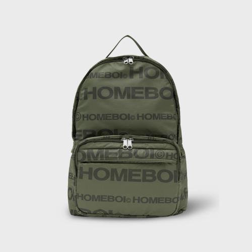logo backpack (로고백팩) - satin khaki