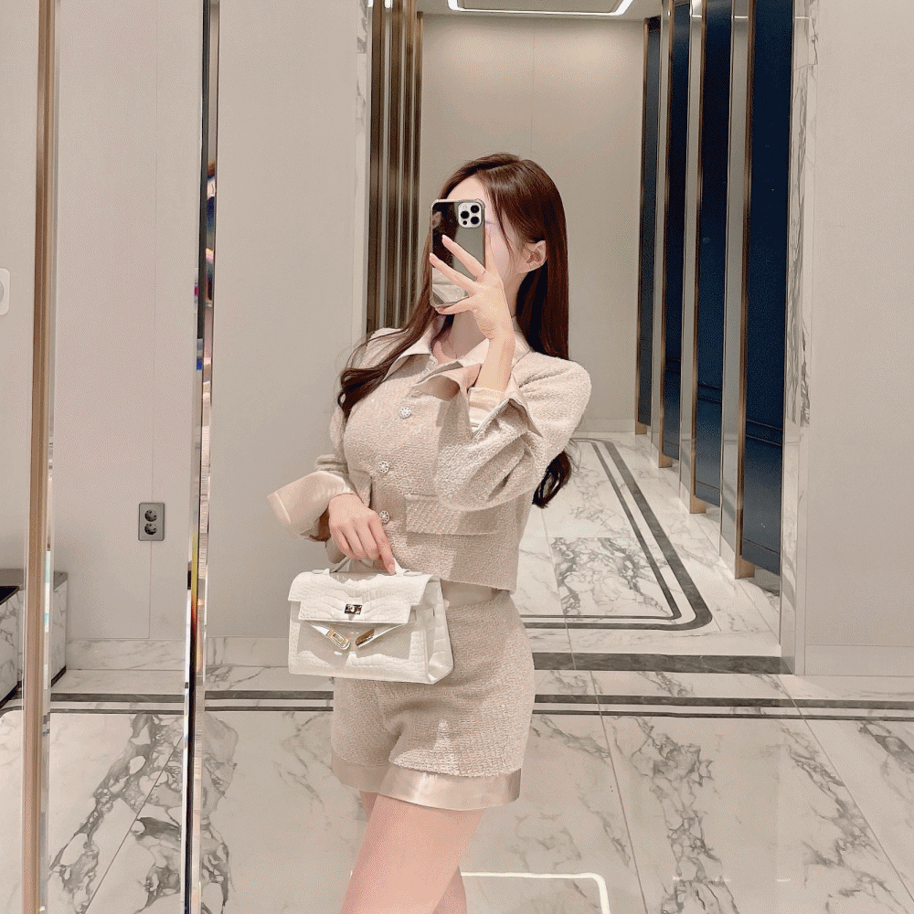 필링 펄  트위드 자켓 / 3 color