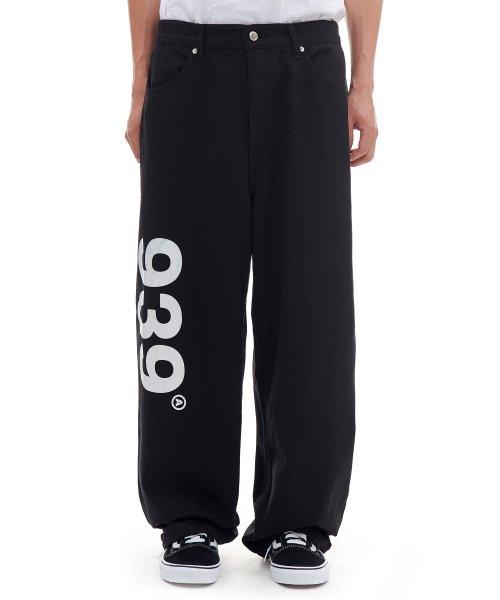 939 LOGO WORK PANTS (BLACK)