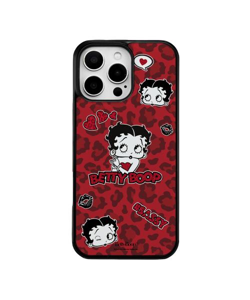 베티붑 레오파드 에폭시 범퍼 폰케이스_레드