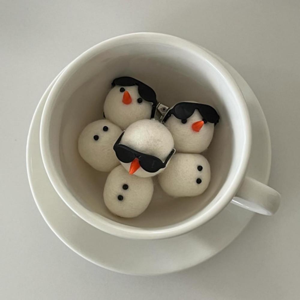 뮤즈스터프 선구리 눈사람 키링 (Sunglasses snowman keyring)