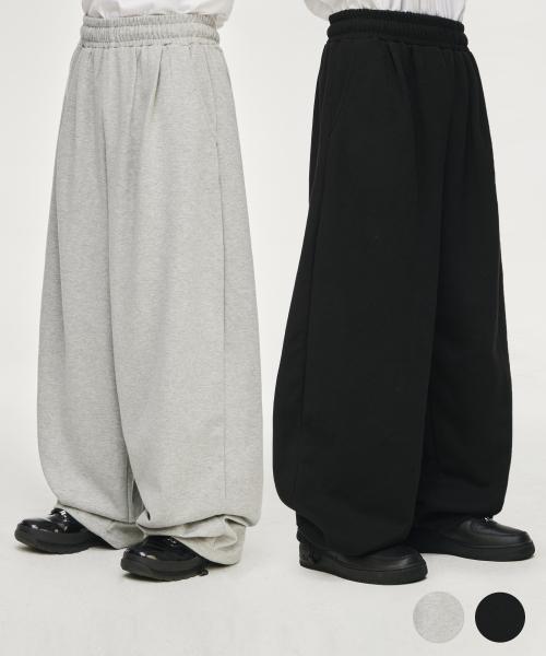 더블턱 와이드 트레이닝 팬츠[2COLORS]