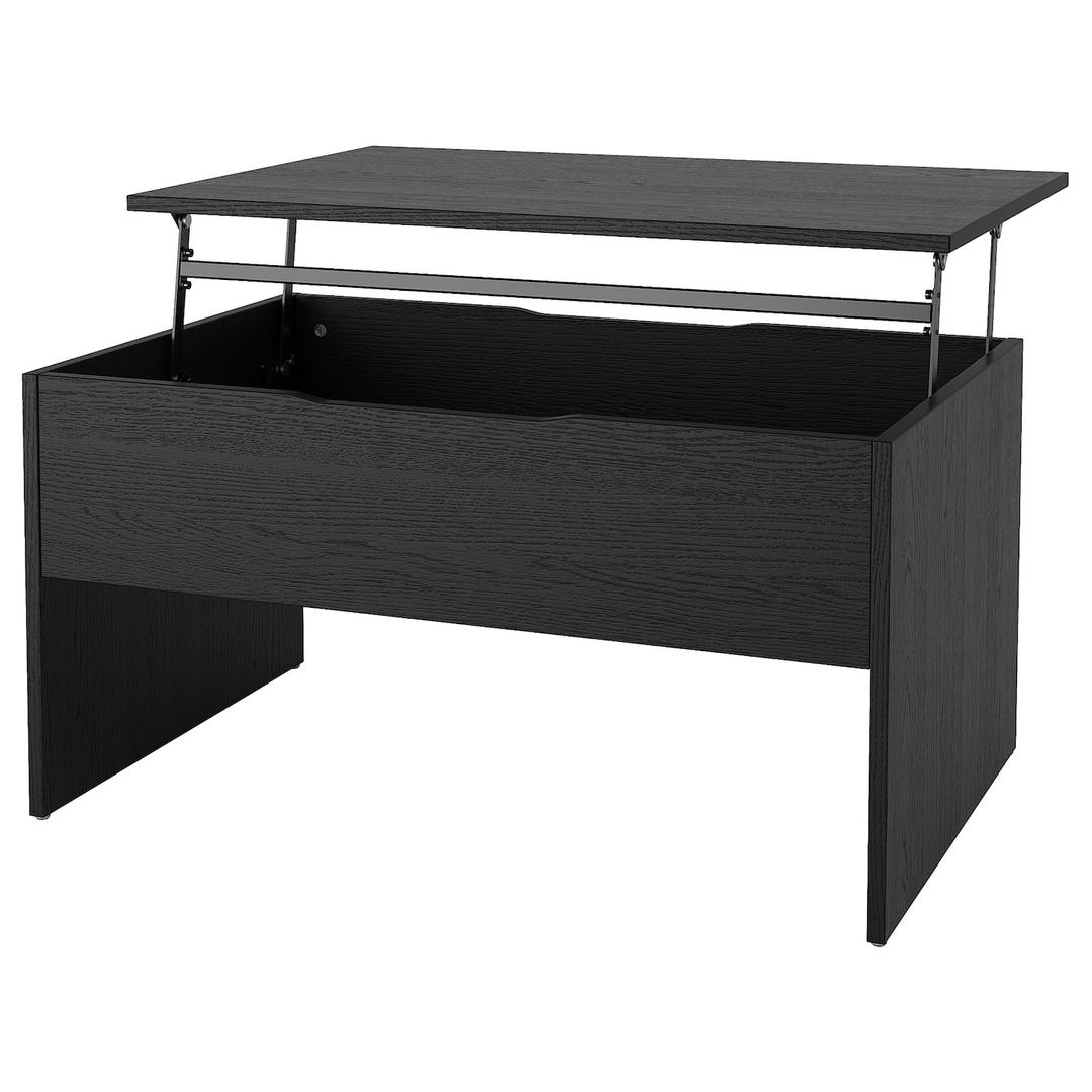 ÖSTAVALL 외스타발 조절식 커피테이블 - 블랙 90 cm
