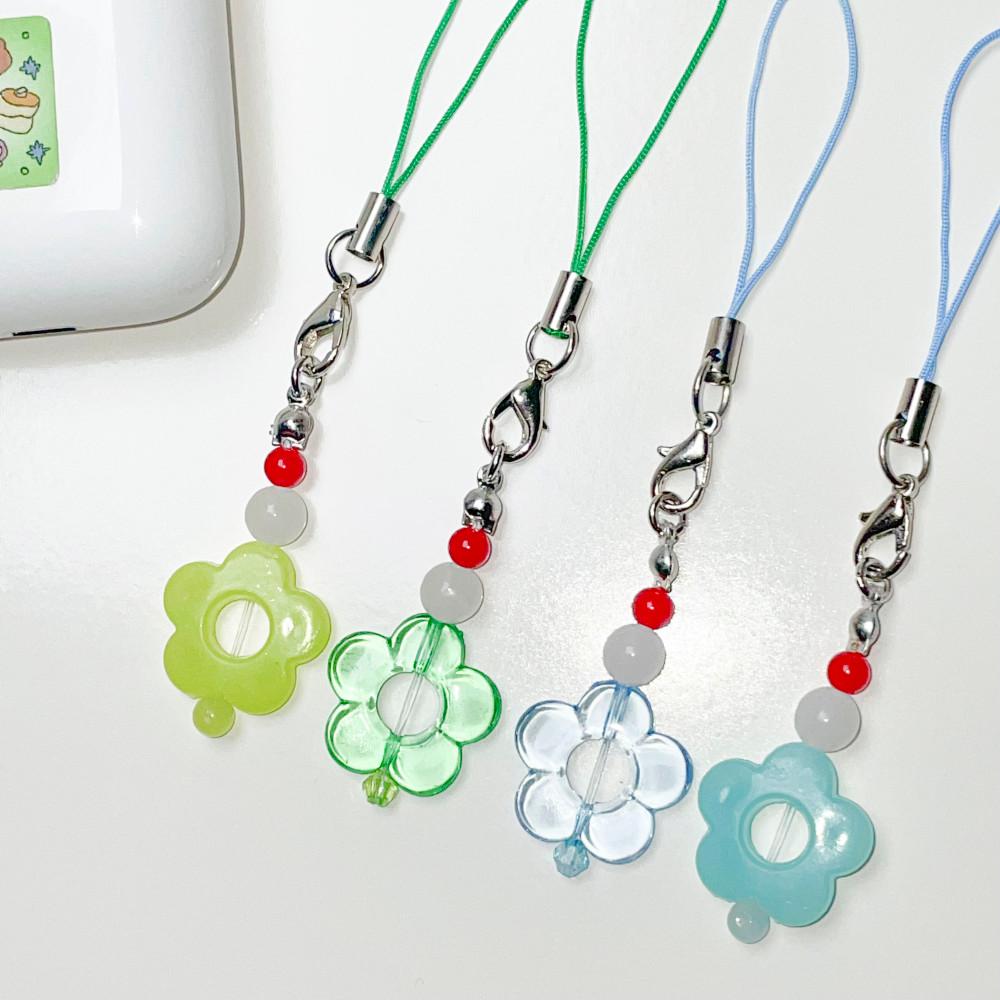 (수디어리) 꽃 크림소다 메론소다 비즈키링