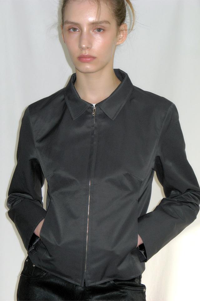 Moss Classic Zip-up Jacket (CHARCOAL)